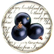 Bassin and Brown Blackcurrant Cufflinks - Purple/White