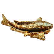 Bassin and Brown Fish Tie Bar - Gold