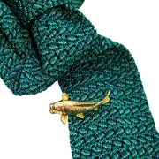 Bassin and Brown Fish Tie Bar - Gold