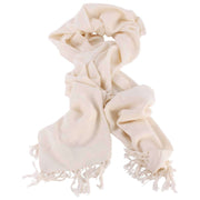 Bassin and Brown Grant Plain Scarf - Cream