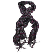 Bassin and Brown Grant Scrunched Scarf  - Black/Purple