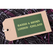 Bassin and Brown Grant Scrunched Scarf  - Black/Purple