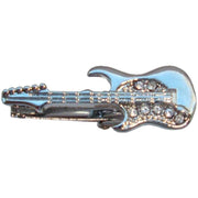 Bassin and Brown Guitar Tie Bar - Silver