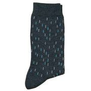 Bassin and Brown Mini Line Socks - Grey/Turquoise/White
