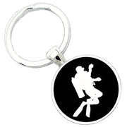 Bassin and Brown Scuba Diver Key Ring - Black/White