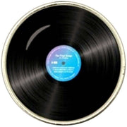 Bassin and Brown Vinyl Disc Key Ring -  Black/Blue