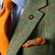 Bassin and Brown Vinyl Disc Lapel Pin - Black