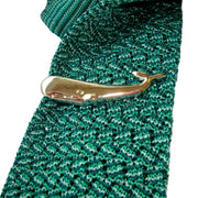 Bassin and Brown Whale Tie Bar - Silver