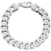 Beginnings Heavyweight Diamond Cut Bracelet - Silver
