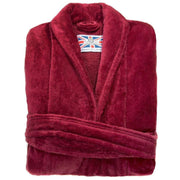 Bown of London Baroness Plain Velour Dressing Gown - Burgundy