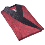 Bown of London Clarke Short Smoking Jacket - Claret Burgundy