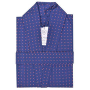 Bown of London Pacific Polka Dot Lightweight Dressing Gown - Navy