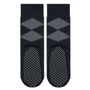 Burlington Cosy Argyle Socks - Black