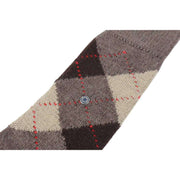 Burlington Preston Argyle Socks - Brown/Sand