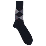 Burlington Preston Argyle Socks - Navy/Blue/Grey