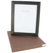 Byron and Brown Florence Slim Classic Leather Photo Frame 10x8 - Black