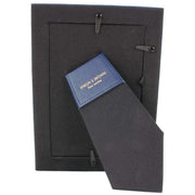 Byron and Brown Florence Slim Classic Leather Photo Frame 6x4 - Blue