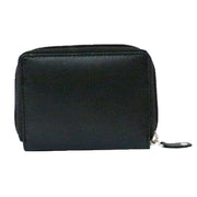 David Aster RFID Zipper Concertina Card Case - Black