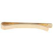 David Van Hagen Diagonal Lined End Tie Slide - Gold