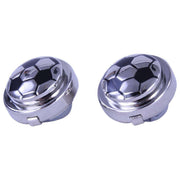 David Van Hagen Football Button Covers - Black/Silver