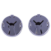 David Van Hagen Football Button Covers - Black/Silver