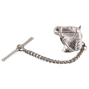 David Van Hagen Horse Head Tie Tac - Silver