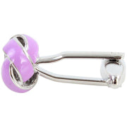 David Van Hagen Knot Cufflinks - Purple