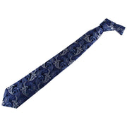 David Van Hagen Paisley Tie - Navy/Blue/Silver