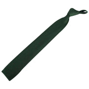 David Van Hagen Plain Knitted Tie - Olive