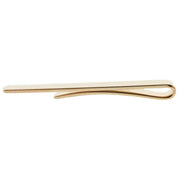 David Van Hagen Plain Skinny Tie Slide - Gold