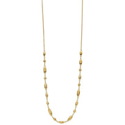 Elements Silver Flower Bud Station Necklace - Gold