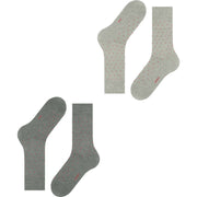 Esprit Fine Dot 2 Pack Socks - Grey