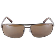 French Connection Metal Rectangle Sunglasses - Dark Gunmetal Grey