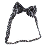 Knightsbridge Neckwear Bow Tie and Cummerbund Set - Black/Silver