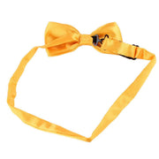 Knightsbridge Neckwear Bow Tie and Cummerbund Set - Yellow