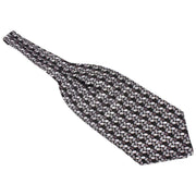 Knightsbridge Neckwear Circles Silk Cravat - Black/Grey