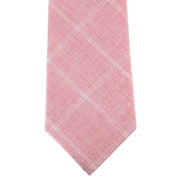 Knightsbridge Neckwear Cotton Tie and Pocket Square Set - Salmon Pink