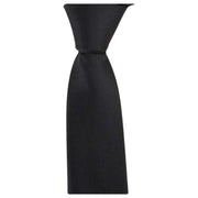 Knightsbridge Neckwear Diagonal Diamante Skinny Tie - Black/Silver