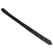 Knightsbridge Neckwear Diagonal Diamante Skinny Tie - Black/Silver