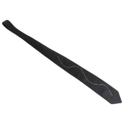Knightsbridge Neckwear Diamante Wave Pattern Tie - Black/Multi-colour