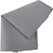 Knightsbridge Neckwear Dogstooth Silk Pocket Square - Black/White