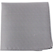 Knightsbridge Neckwear Dogstooth Silk Pocket Square - Black/White