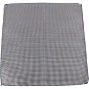Knightsbridge Neckwear Dogstooth Silk Pocket Square - Black/White