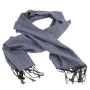 Knightsbridge Neckwear Herringbone Tweed Scarf - Blue