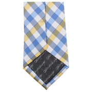 Knightsbridge Neckwear Light Checked Tie - Blue/Yellow/White