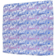 Knightsbridge Neckwear Paisley Silk Pocket Square - Blue