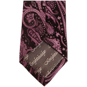 Knightsbridge Neckwear Paisley Silk Skinny Tie - Purple