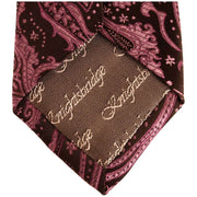 Knightsbridge Neckwear Paisley Silk Skinny Tie - Purple
