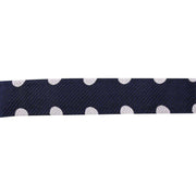 Knightsbridge Neckwear Polka Dot Silk Bow Tie - Navy/White