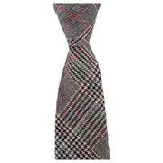Knightsbridge Neckwear Prince of Wales Check Tie and Pocket Square Set - Black/Red